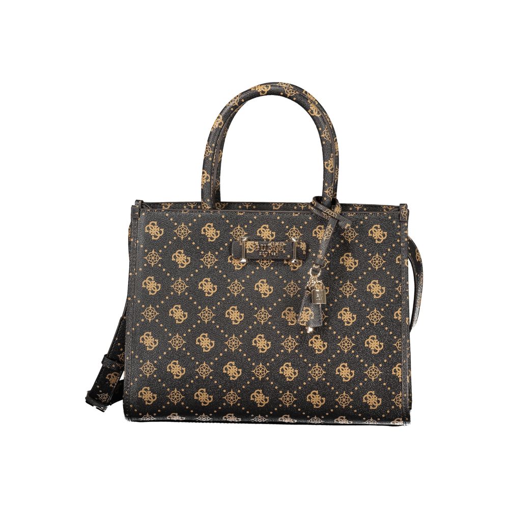 guess shopper travel tote bag Guess Jeans Marrone Poliuretano Woman Handbag – JOHNYCARRIBEAN