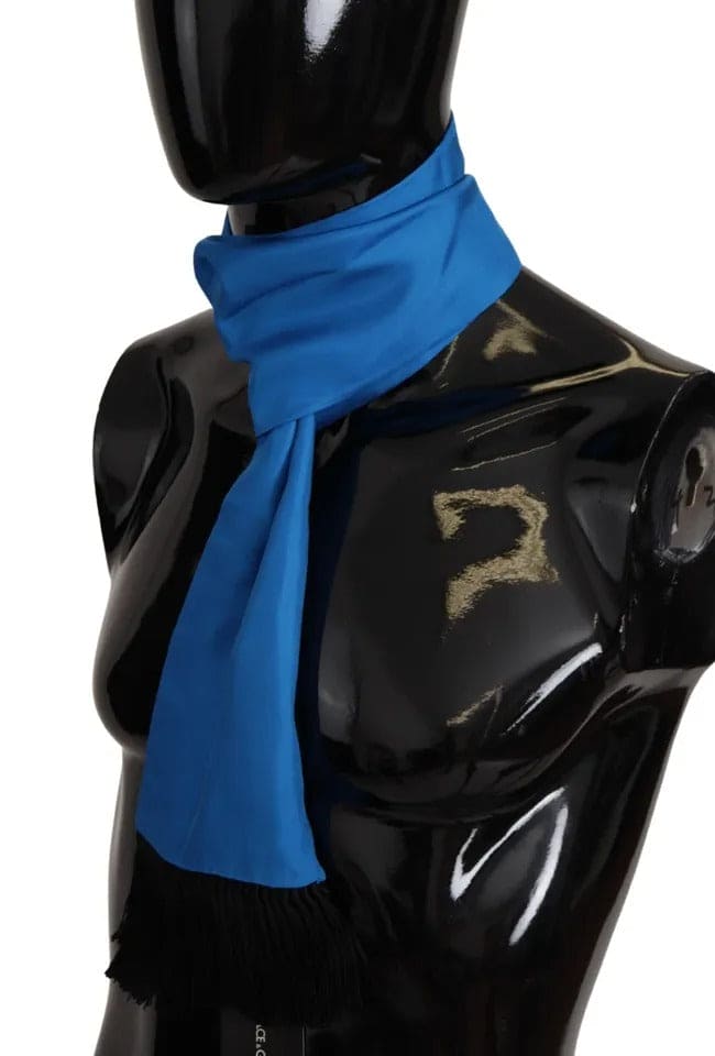 Foulard en soie bleu royal Dolce &amp; Gabbana