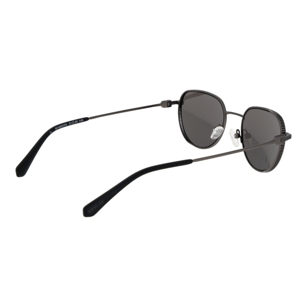 Replay Gray Metal Sunglasses