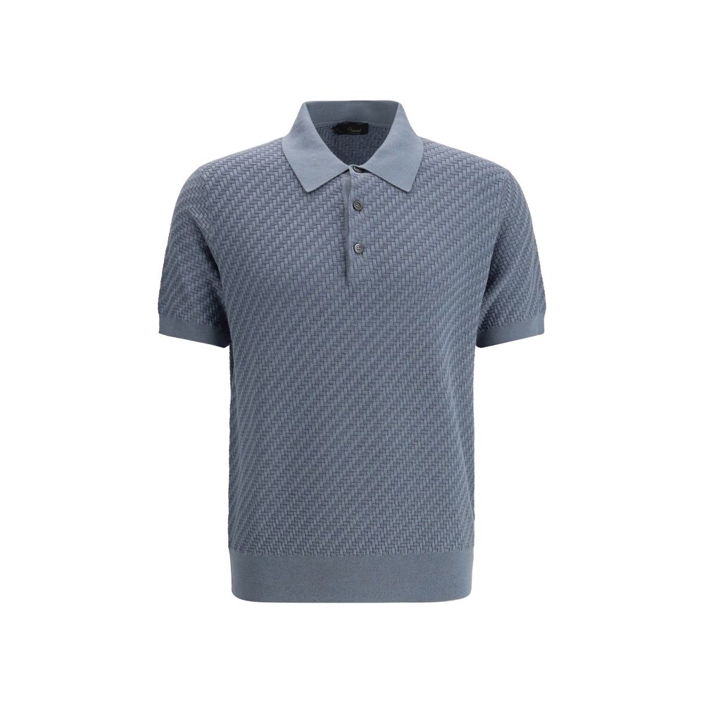 Brioni Light Blue Cotton Polo Shirt