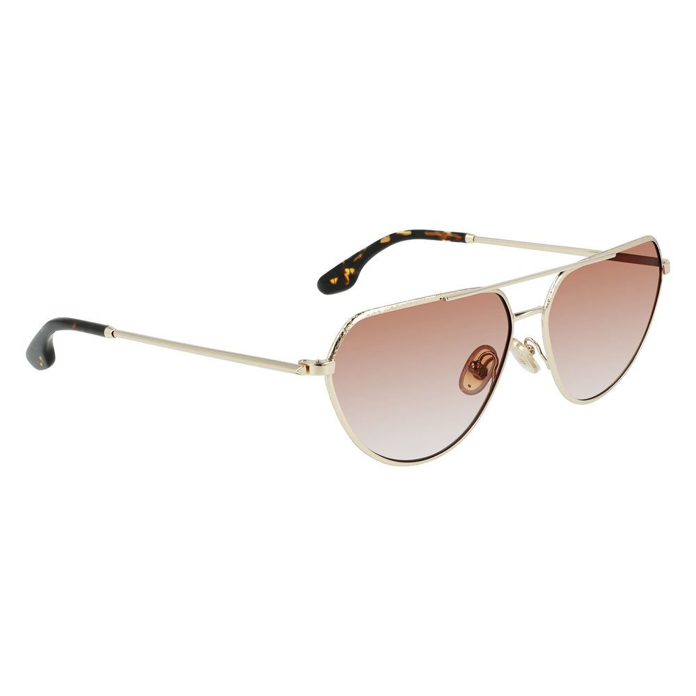 Victoria Beckham Gold Metal Sunglasses