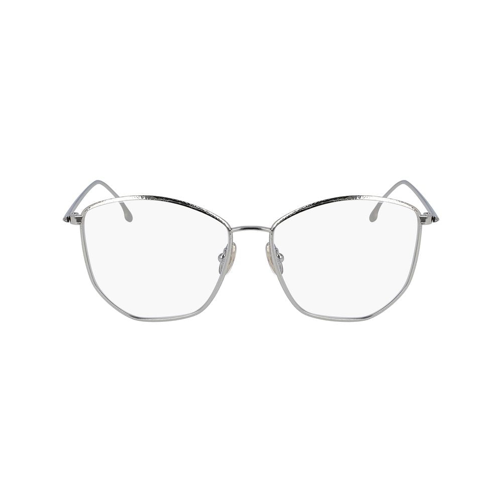 Victoria Beckham Gray Metal Glasses (Frames)