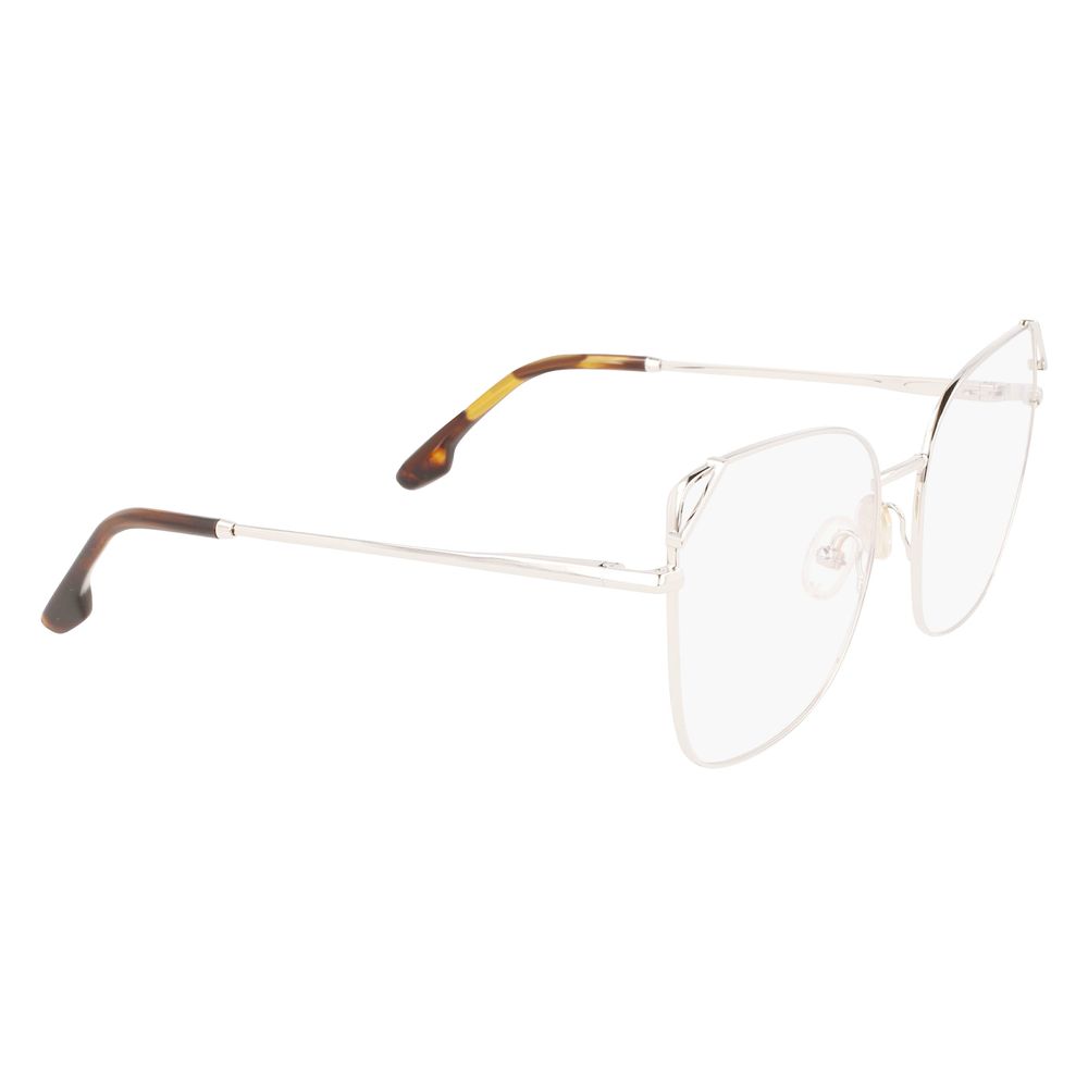 Victoria Beckham Gray Metal Glasses (Frames)