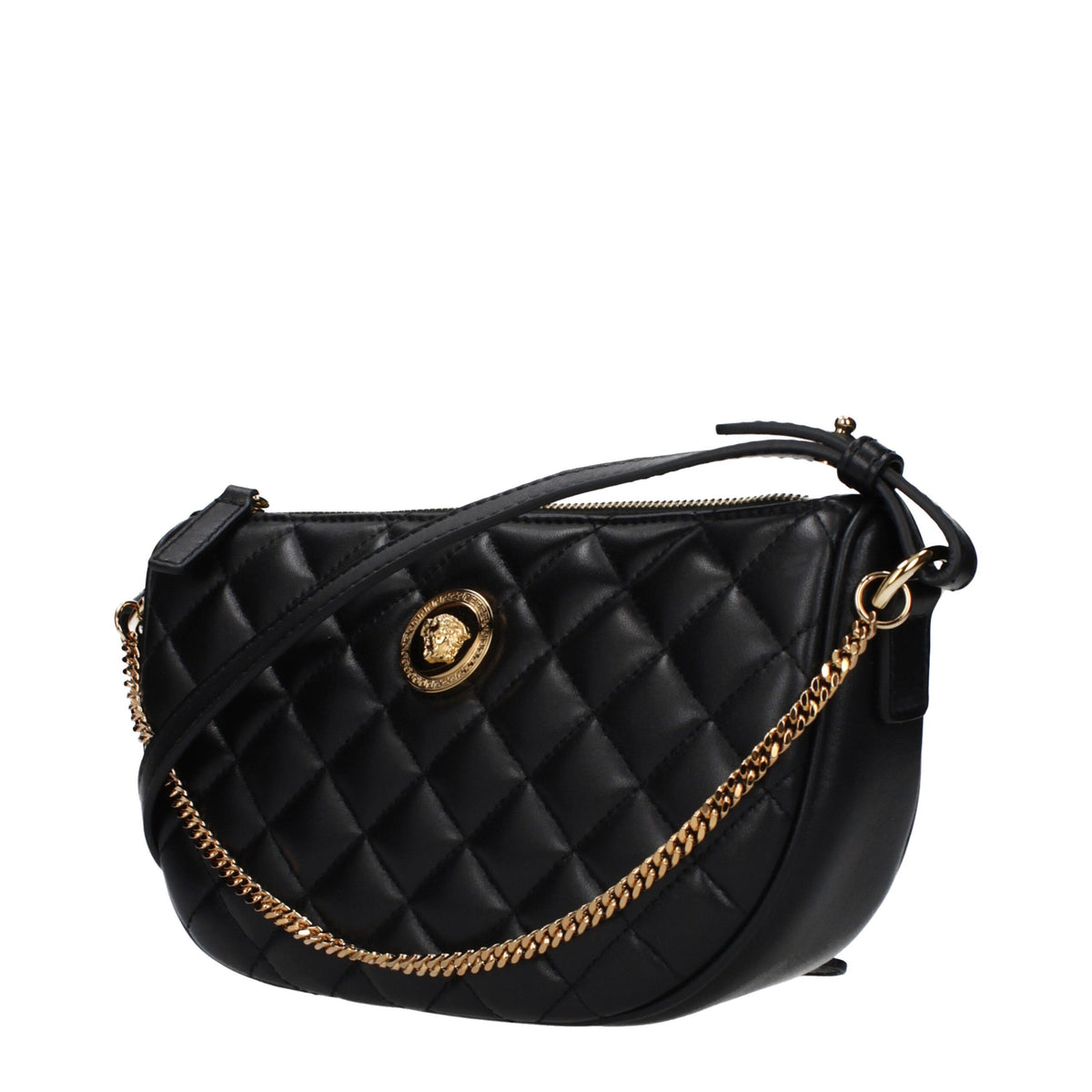 Versace Black Leather Handbag