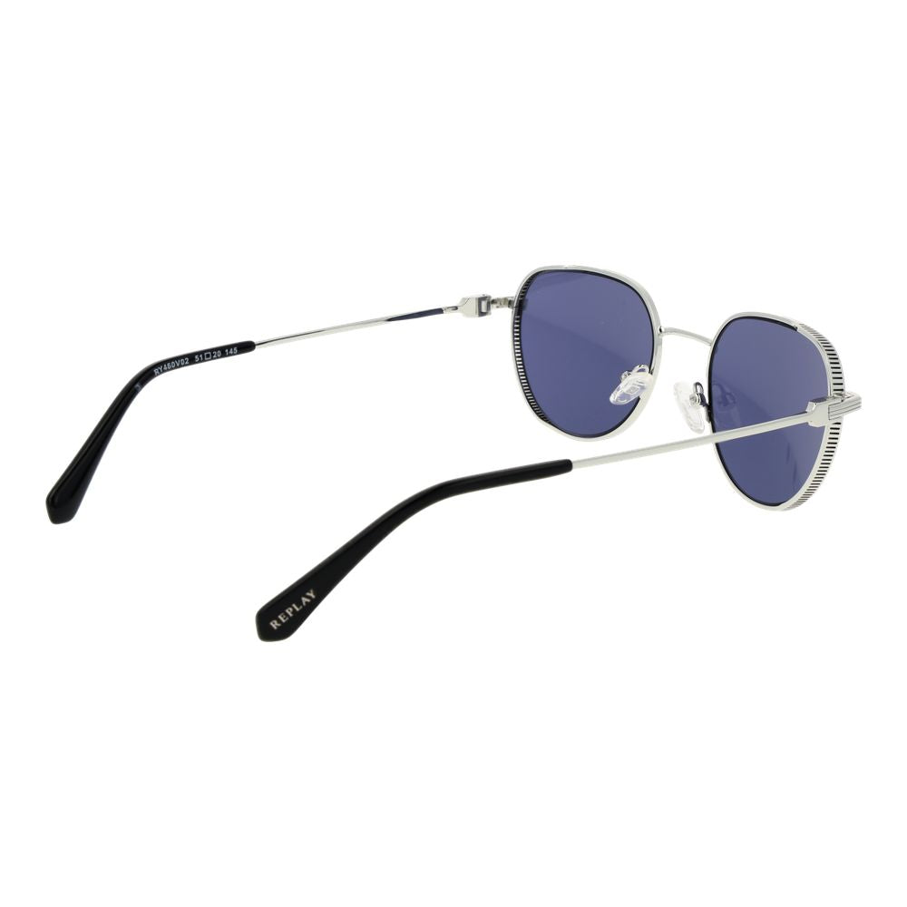 Replay Silver Metal Sunglasses