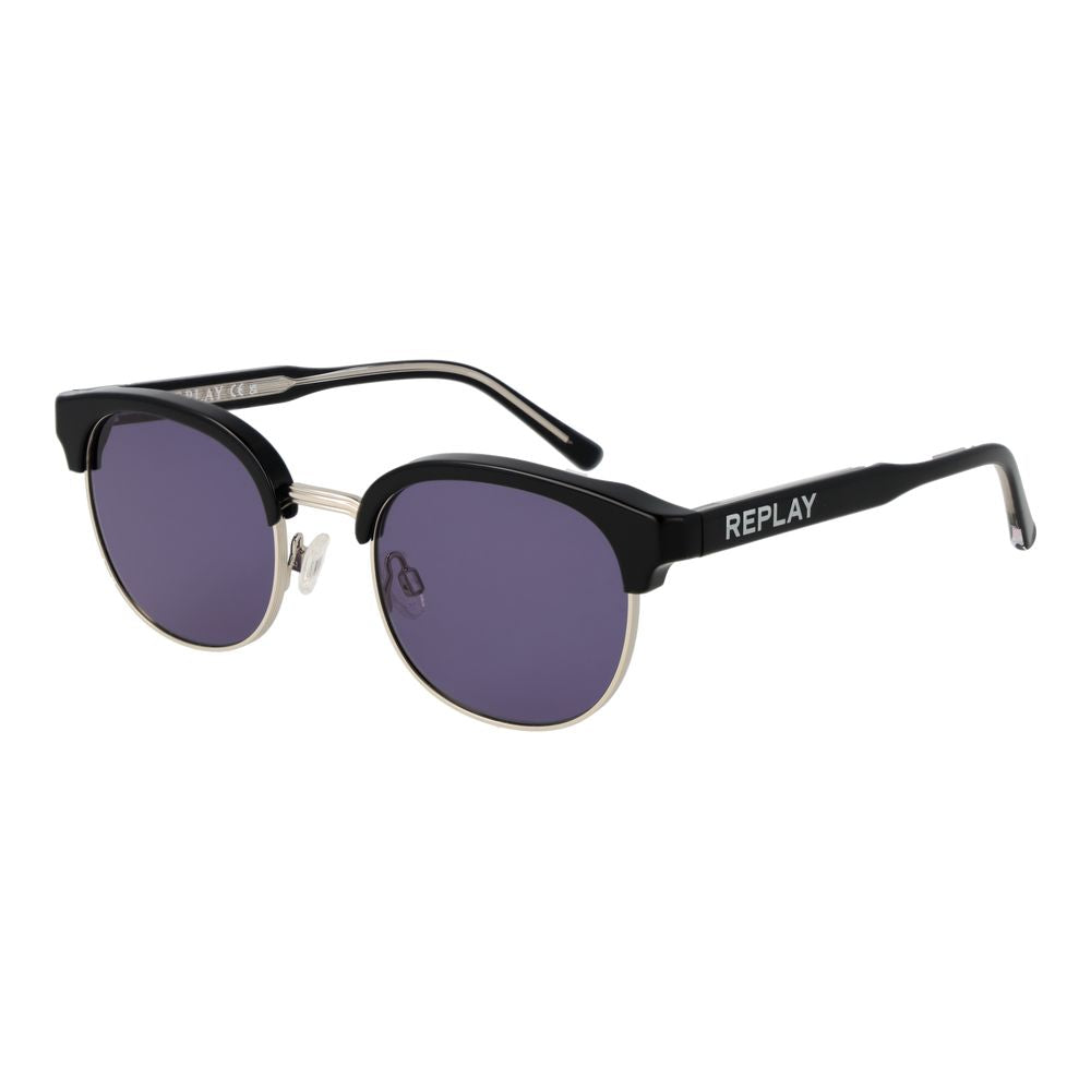 Replay Black Metal Sunglasses
