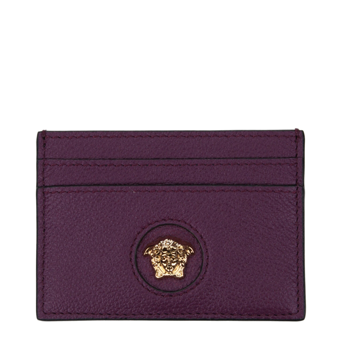 Versace Purple Leather Cardholder