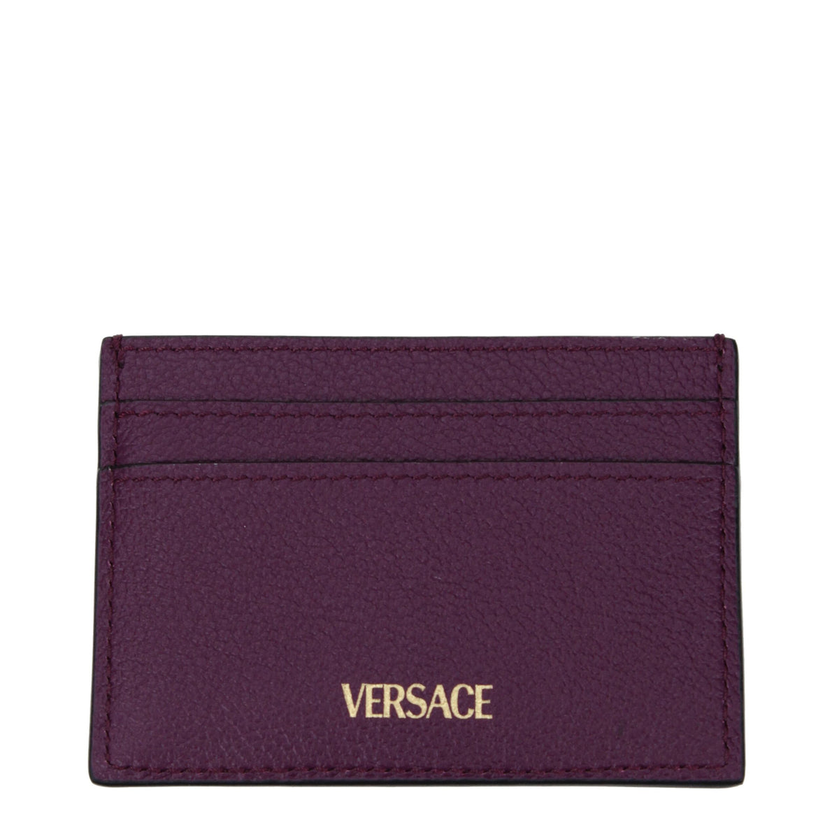 Versace Purple Leather Cardholder