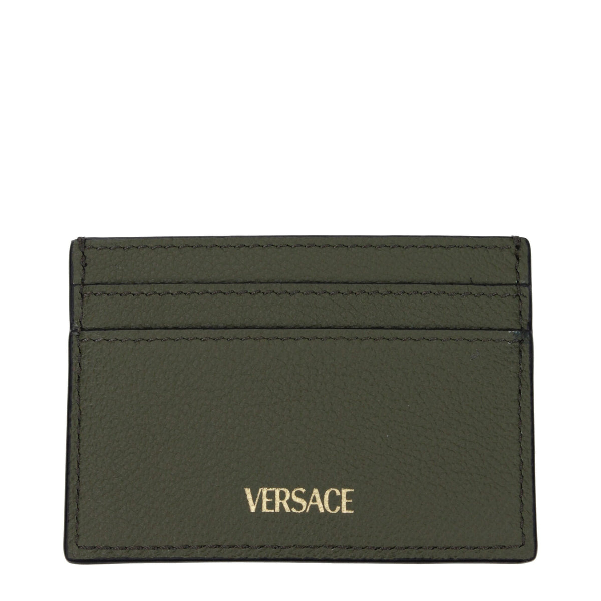 Versace Green Leather Cardholder