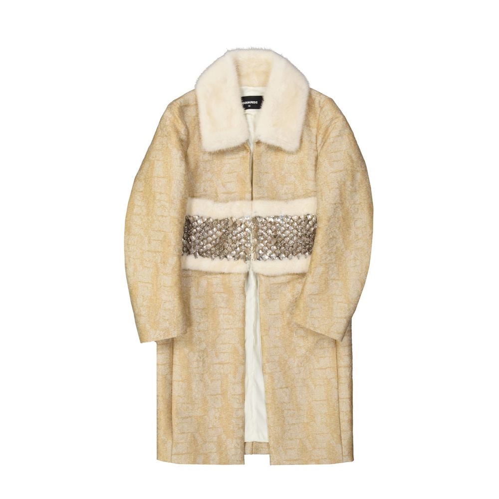 Dsquared² Beige Polyamide Coat