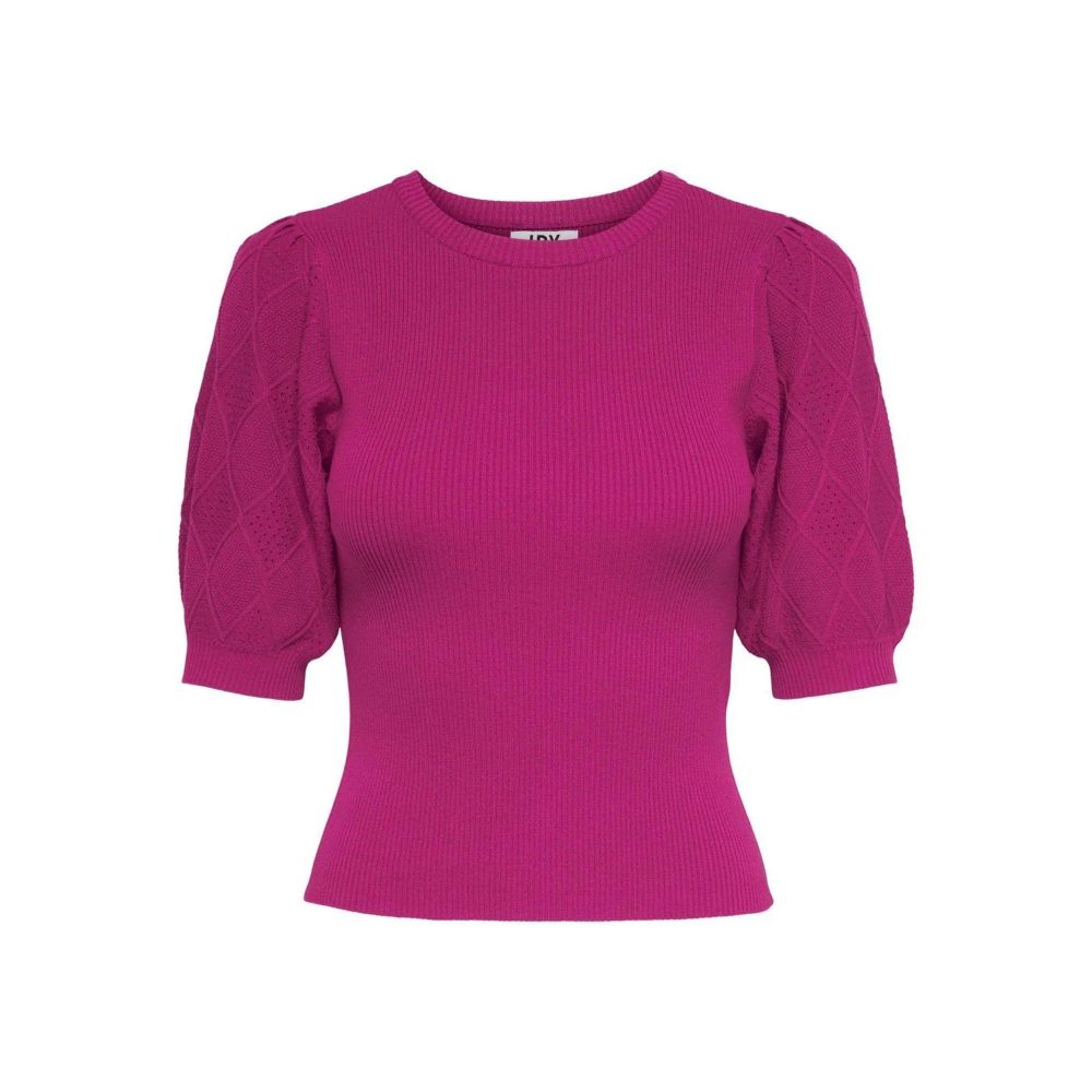 Jacqueline De Yong Fuchsia Viscose T-Shirt