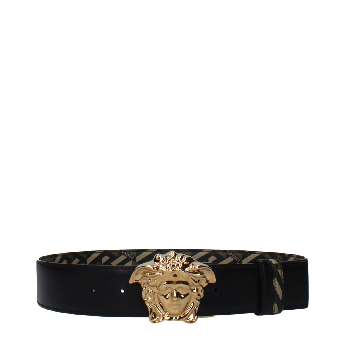 Versace Green Polyester Regular Belt
