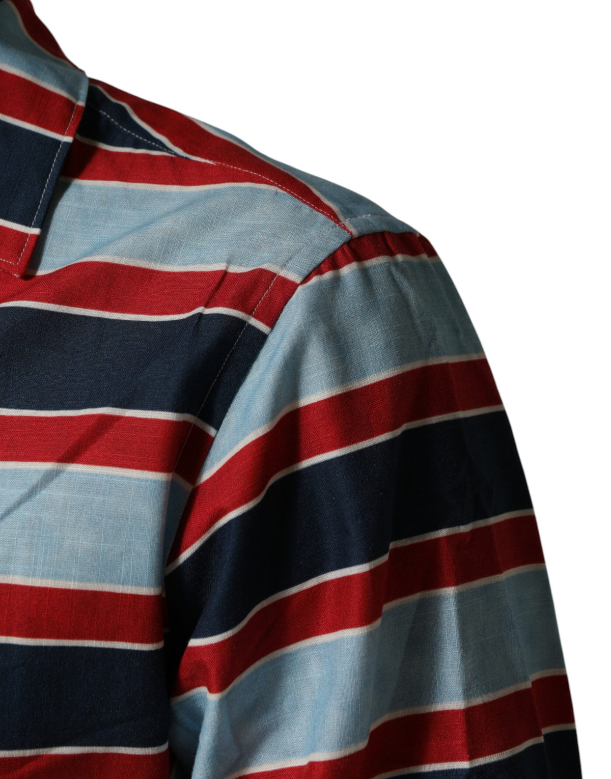 Dolce & Gabbana Multicolor Stripes Cotton Men Button Down Shirt