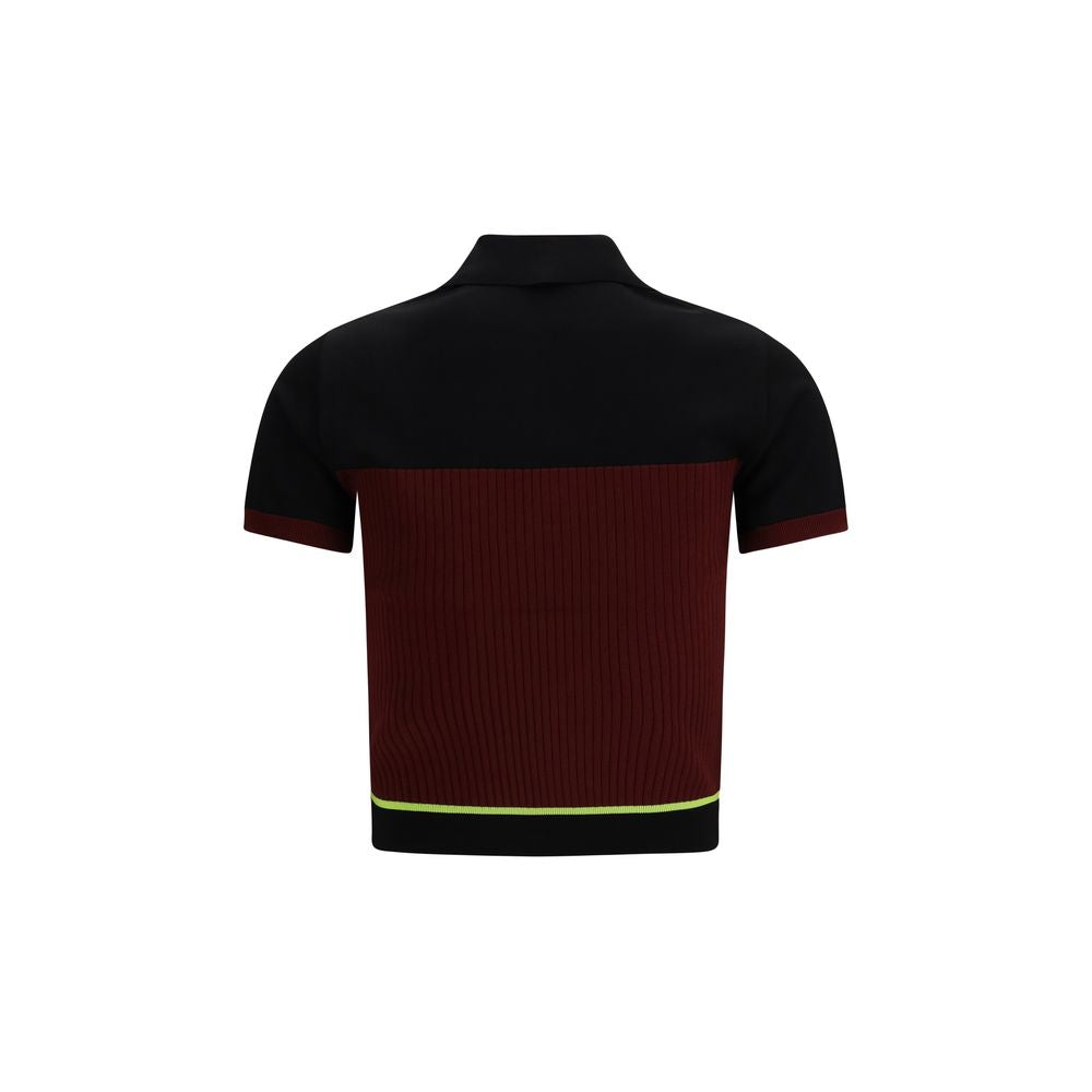 Casablanca Multicolor Viscose Polo Shirt