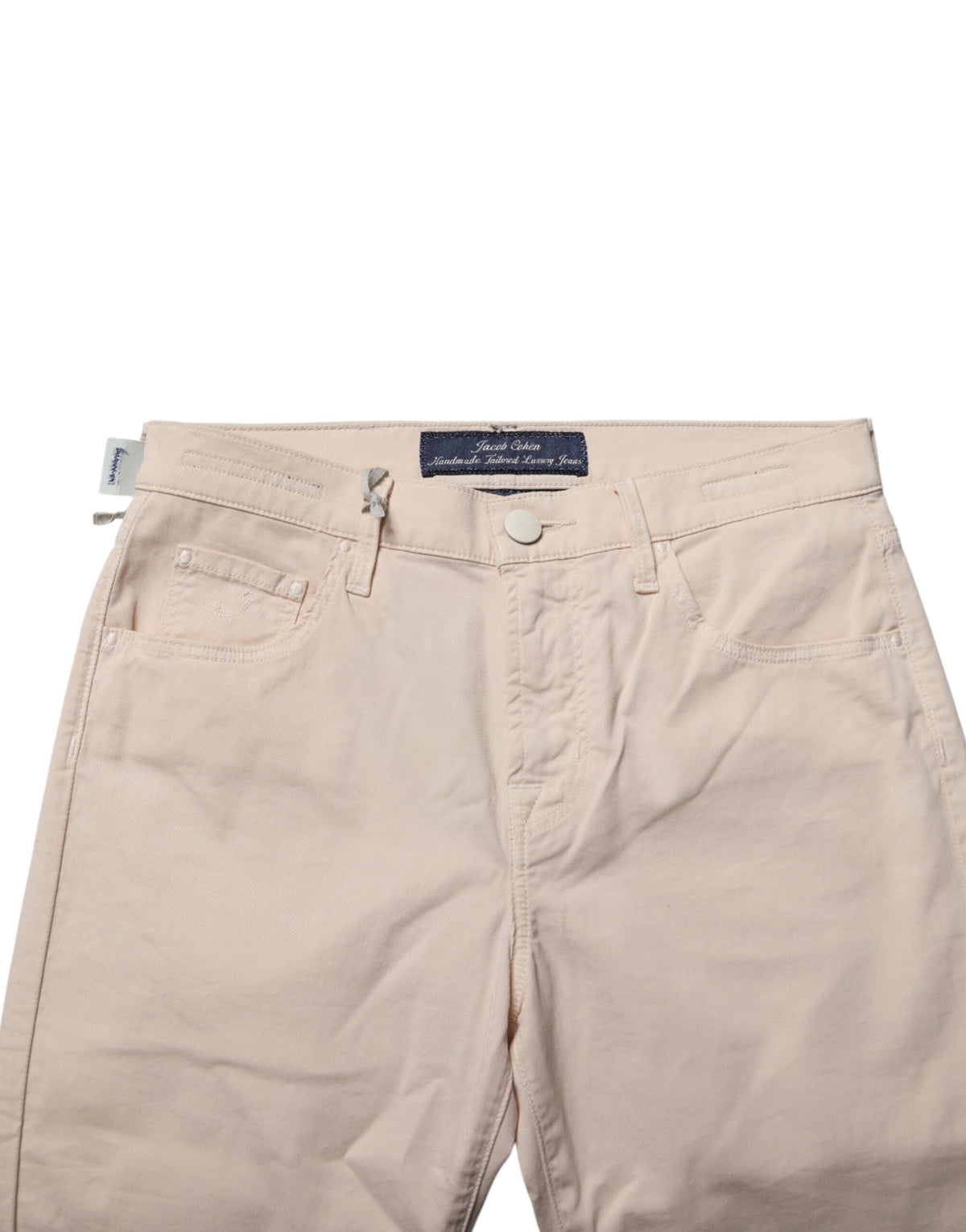 Jacob Cohen Beige Mid Waist Skinny Fit Denim Trouser Jeans