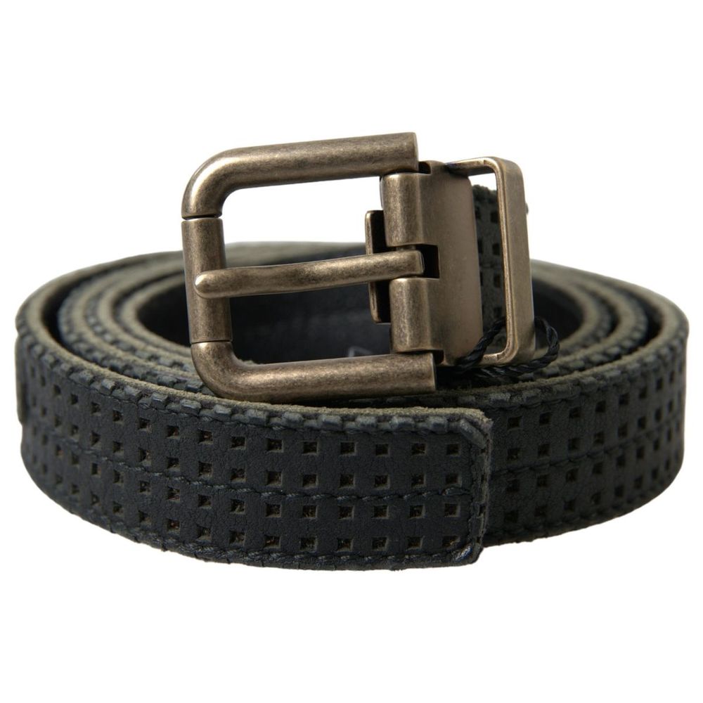 Dolce & Gabbana Black Leather Regular Belt