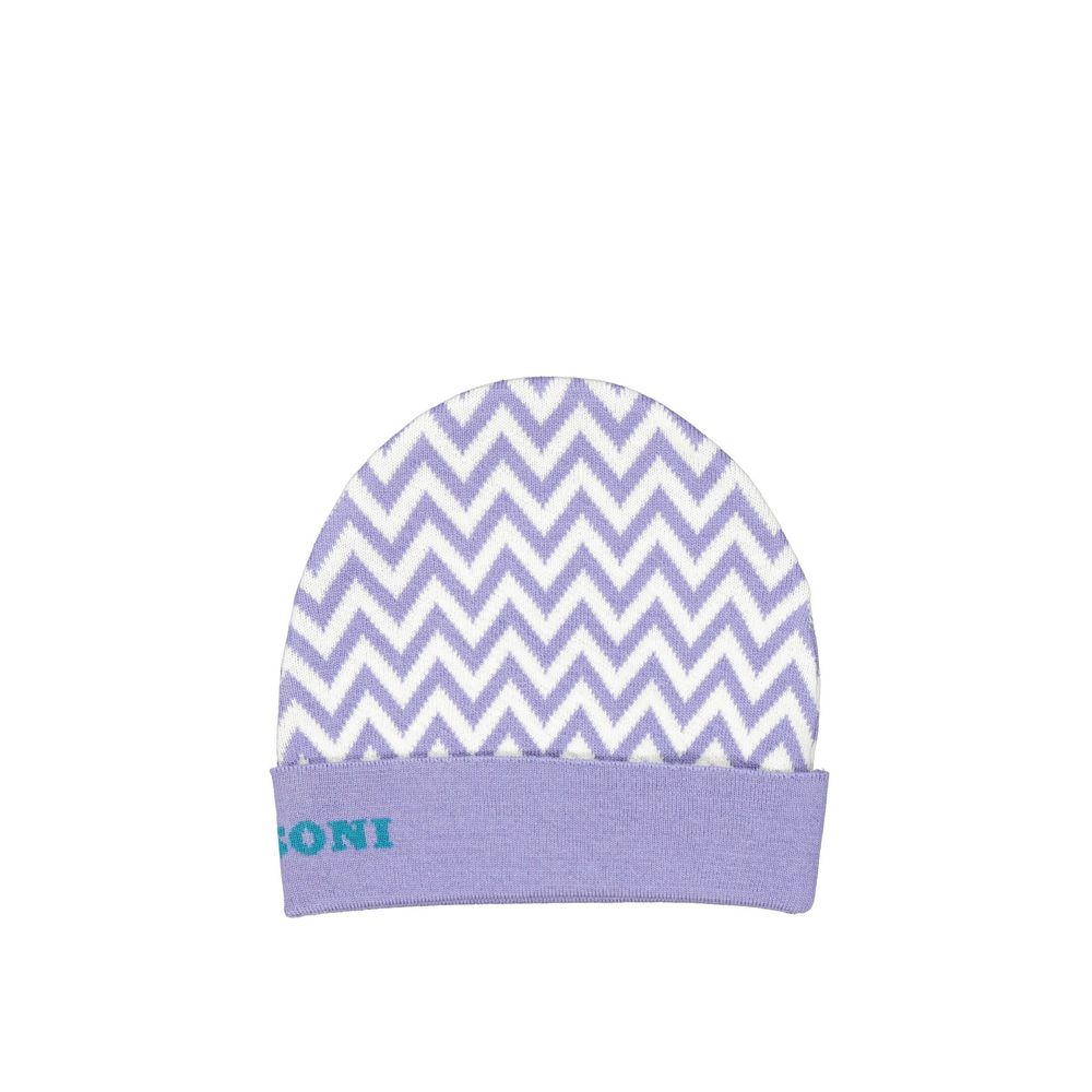 Missoni Purple Wool Beanie