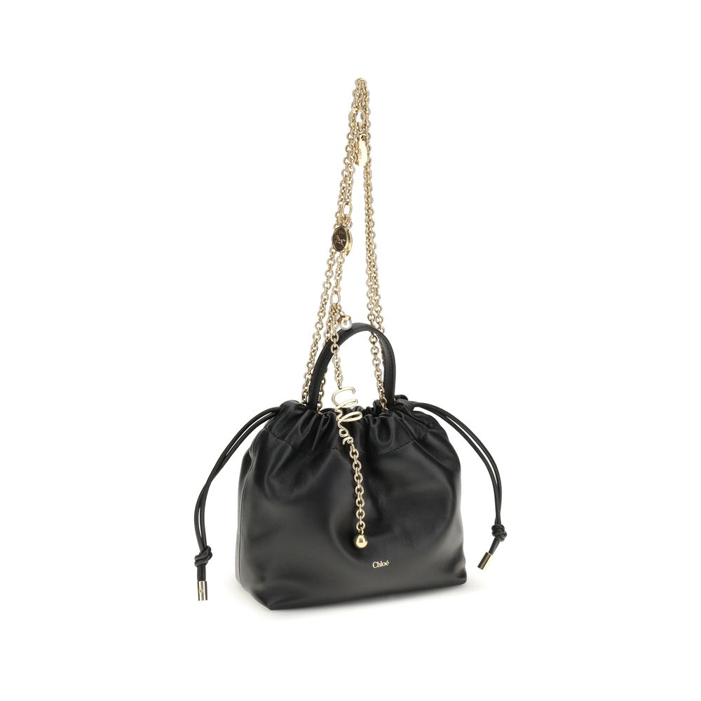 Chloé Black Calf Leather Bos Taurus Shoulder Bag