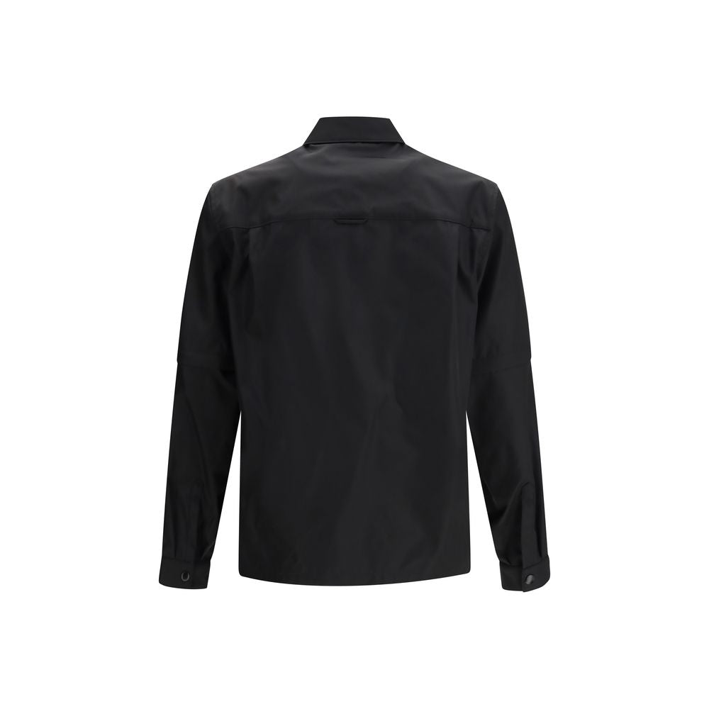 Prada Black Recycled Polyamide Jackets And Coat