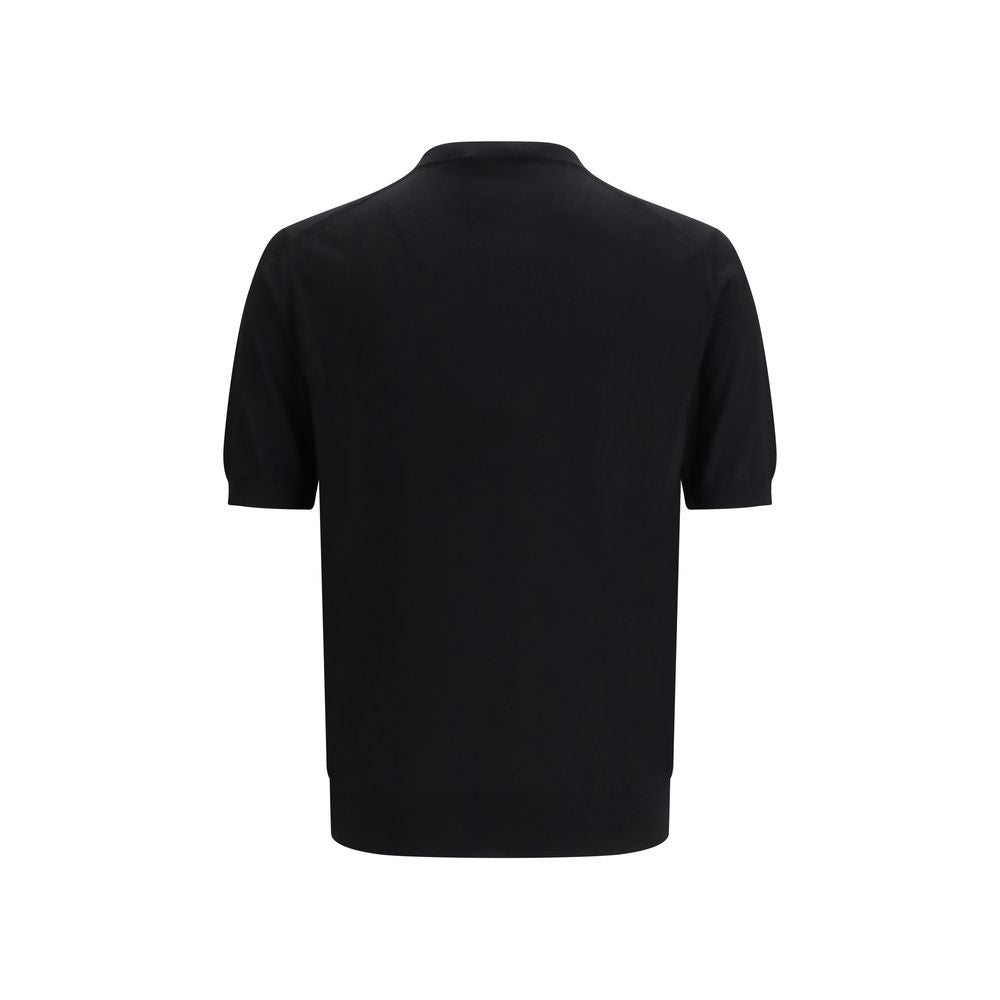 Prada Black Fleece Wool T-Shirt