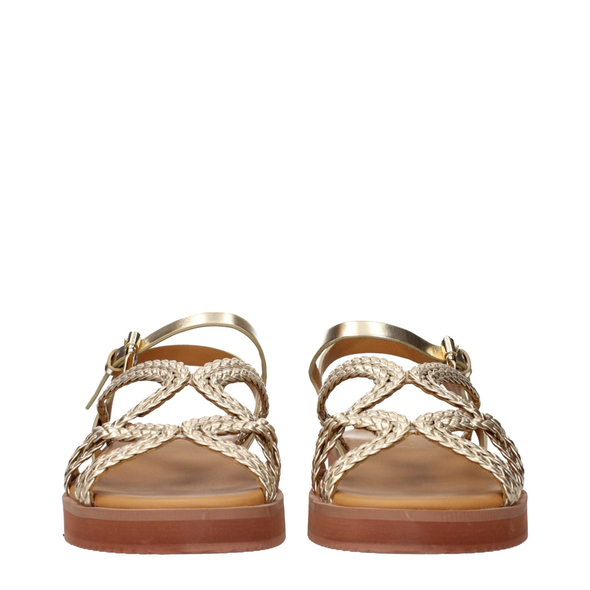 See By Chloé Gold Polyethylene Sandals