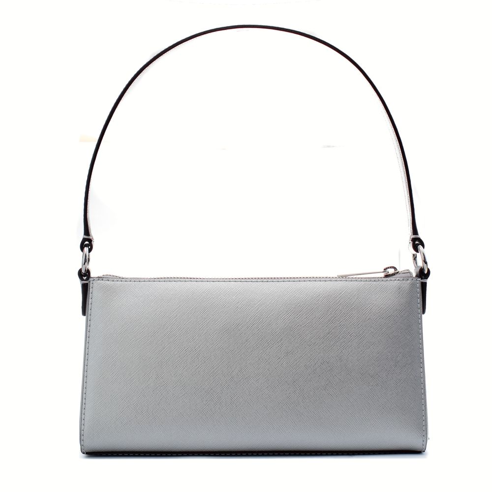 Michael Kors Silver Leather Shoulder Bag