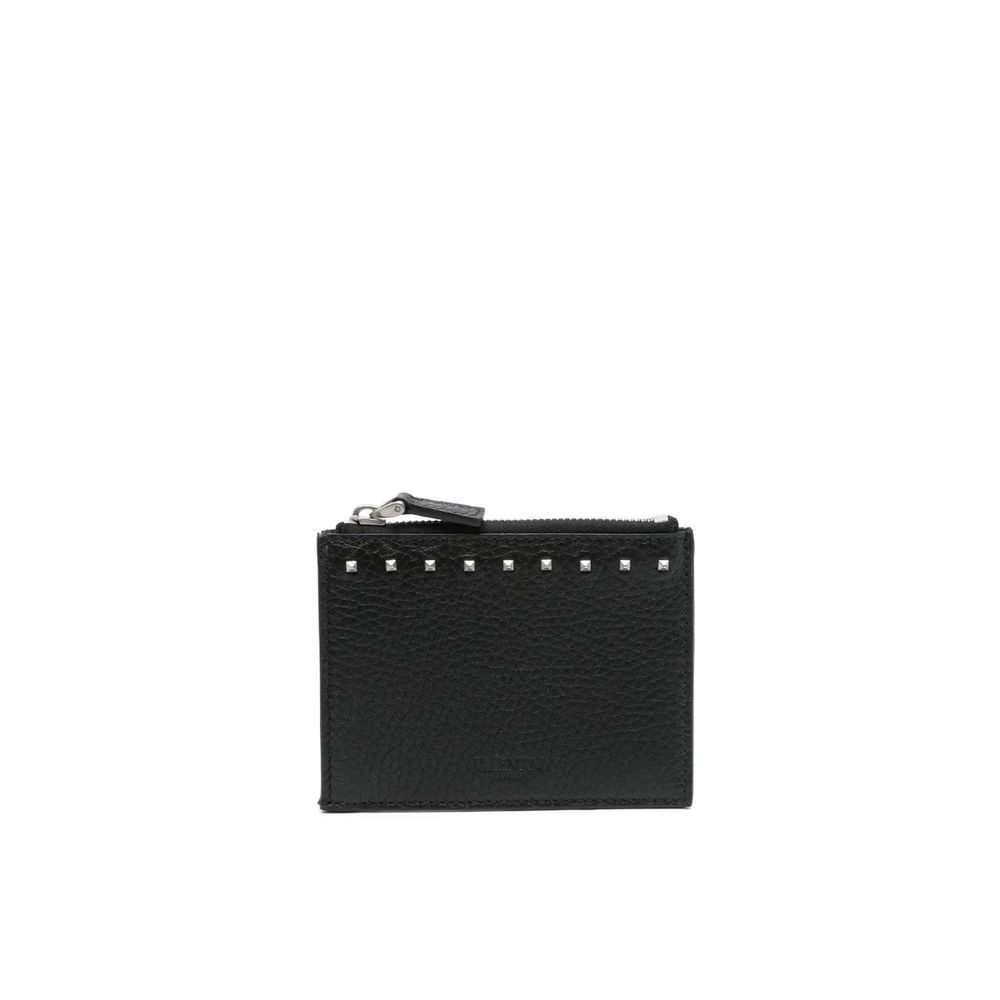 Valentino Garavani Black Calfskin Cardholder