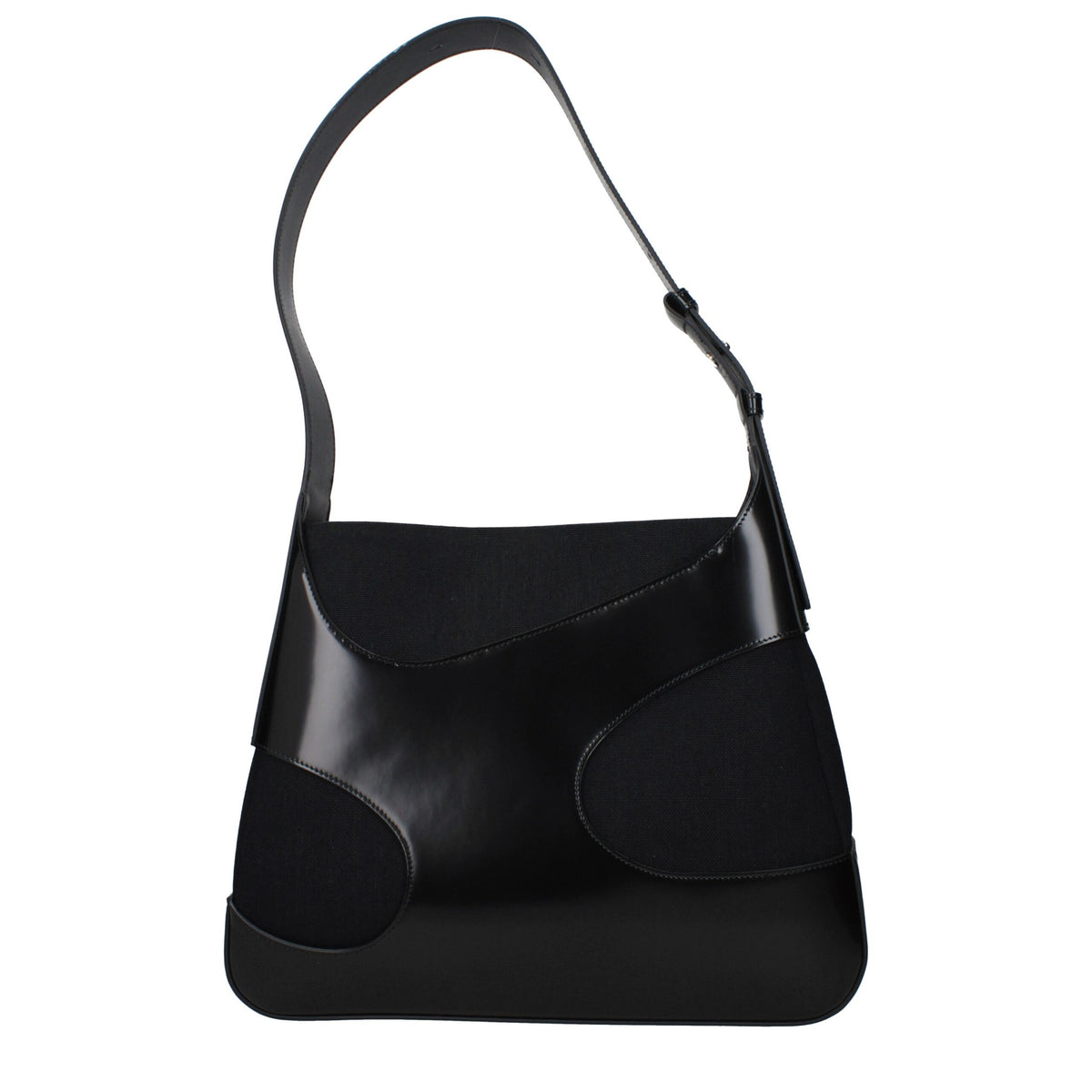 Salvatore Ferragamo Black Fabric Shoulder Bag