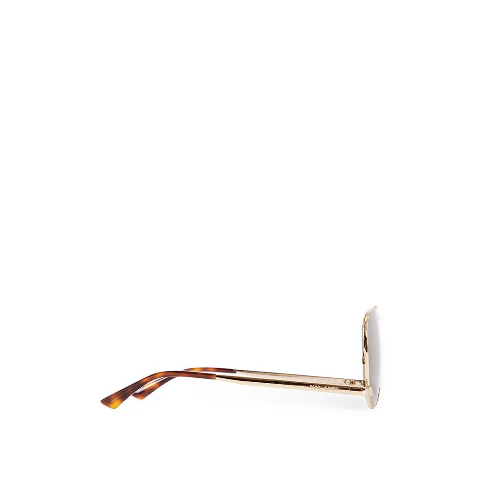 Saint Laurent Gold Metal Sunglasses
