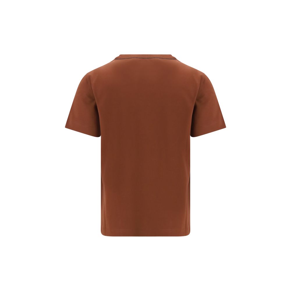 Brunello Cucinelli Brown Cotton T-Shirt