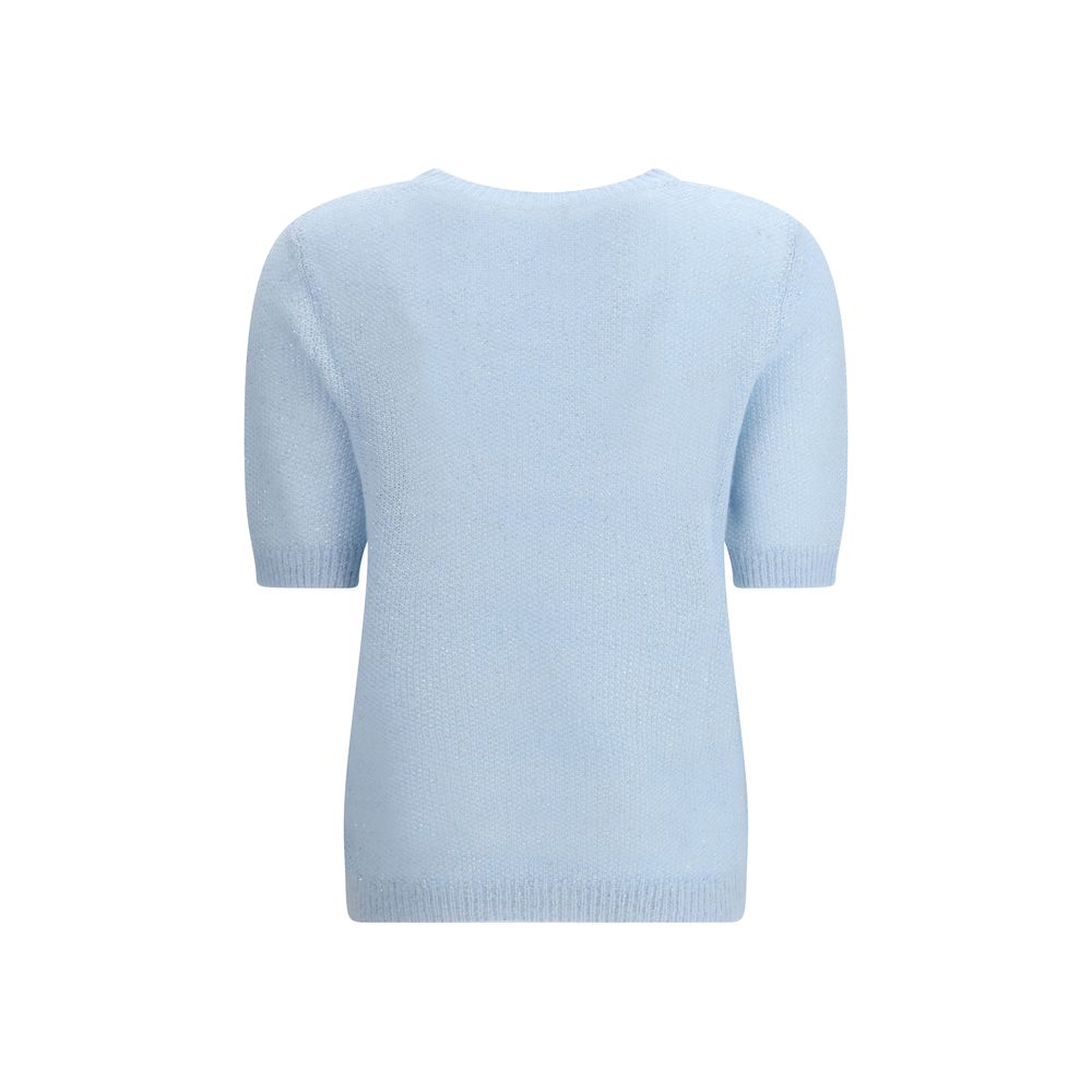 Fabiana Filippi Light Blue Polyester Sweatshirt