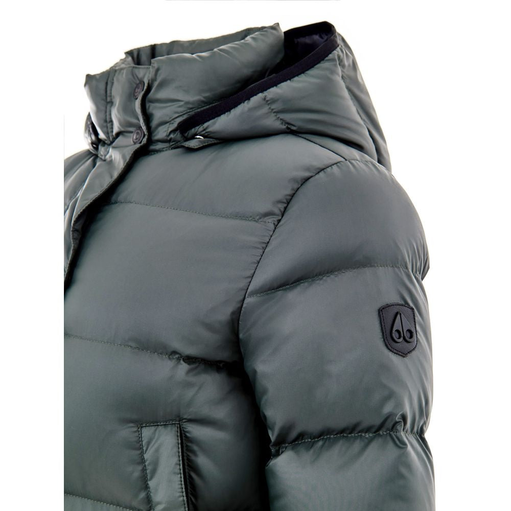 Moose Knuckles Green Cotton Full-Length Jacket