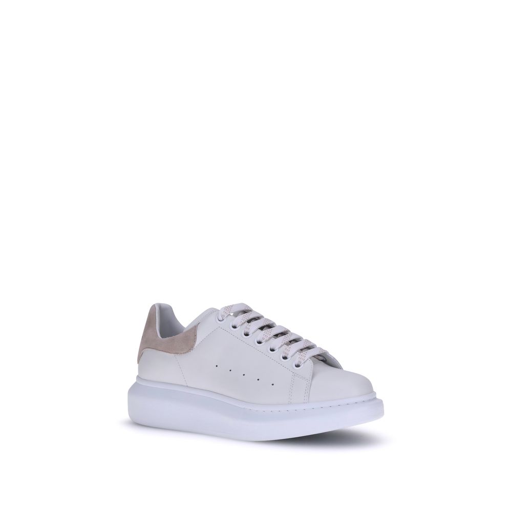 Alexander McQueen White Calf Leather Bos Taurus Platform Sneakers