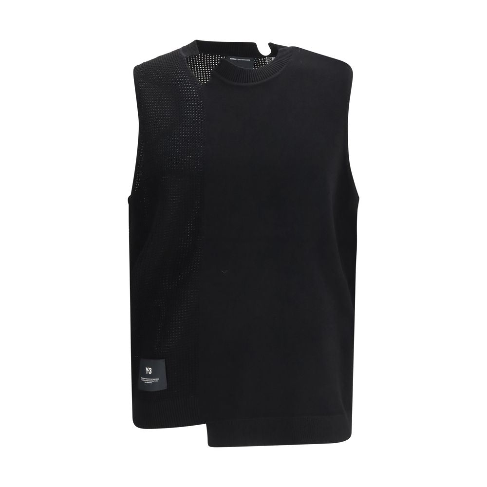 Y-3 Black Cotton Sweater