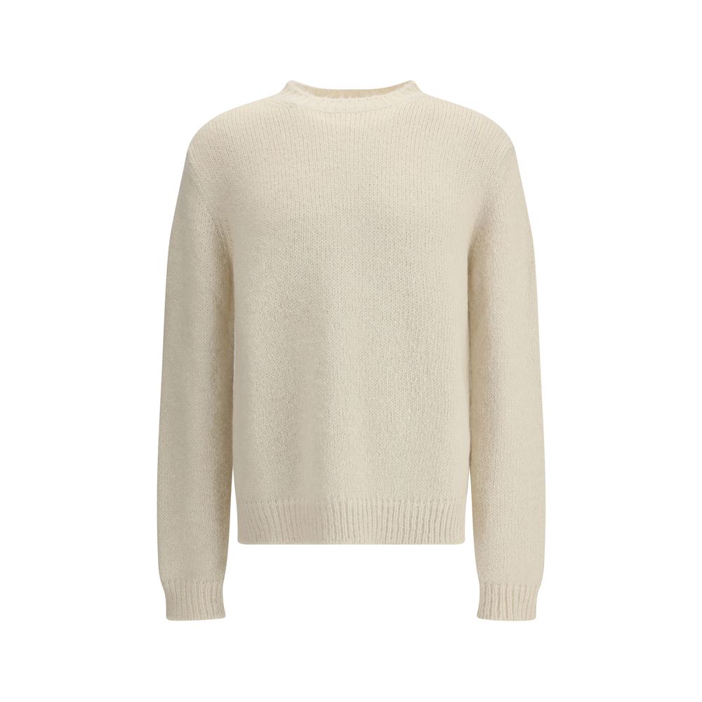 Jil Sander White Alpaca Vicugna Pacos Sweatshirt