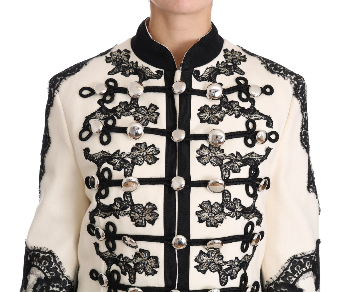 Veste baroque élégante blanc cassé Dolce &amp; Gabbana