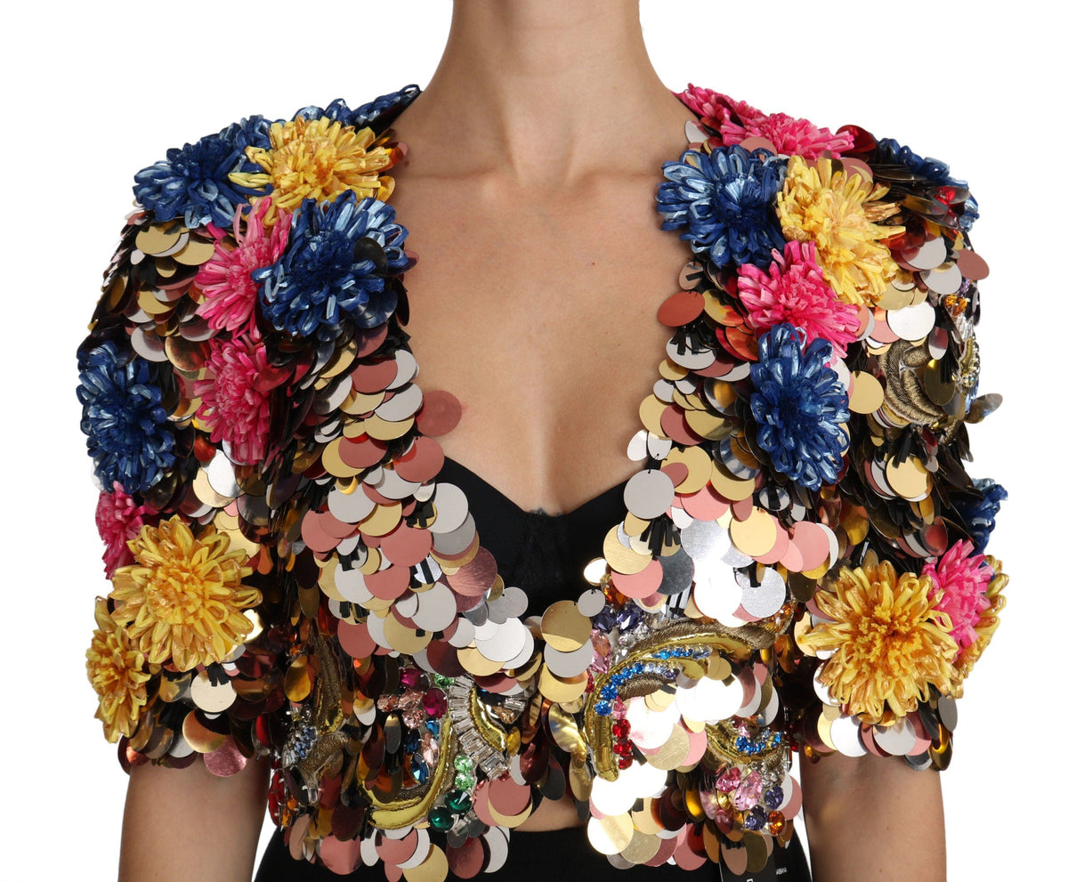 Veste courte ornée de cristaux Dolce &amp; Gabbana Enchanted Sicily