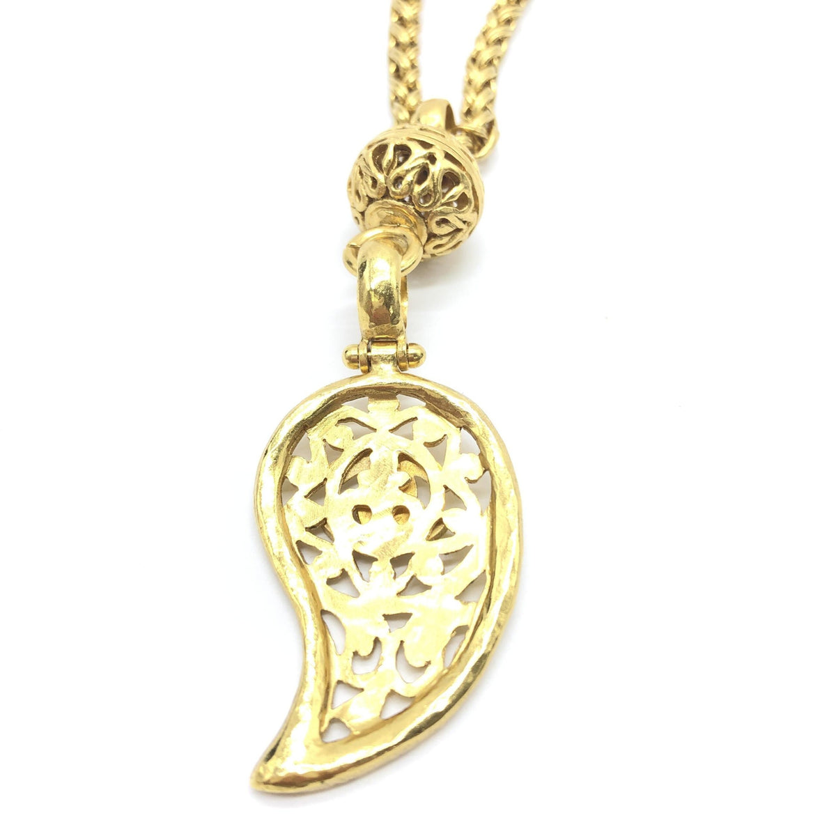 Chanel Gold Plated Coco Mark Necklace
