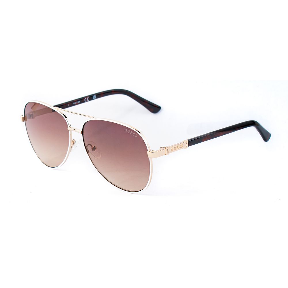 Guess White Metal Sunglasses