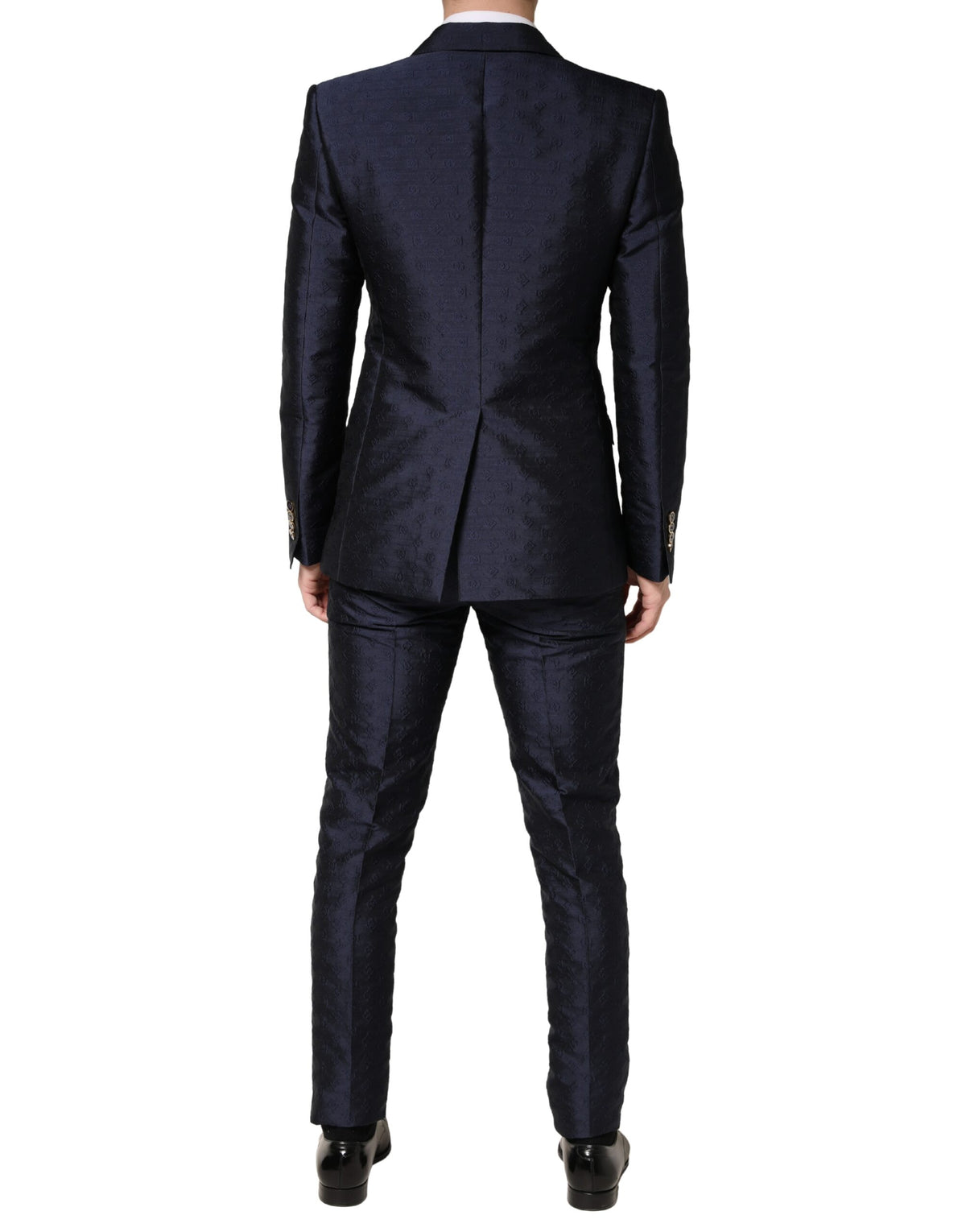 Dolce & Gabbana Dark Blue Double Breasted SICILIA 2 PC Suit