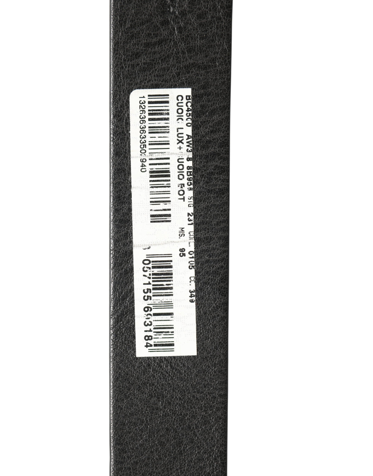 Dolce & Gabbana Black Leather Silver Chain Waist Men Belt