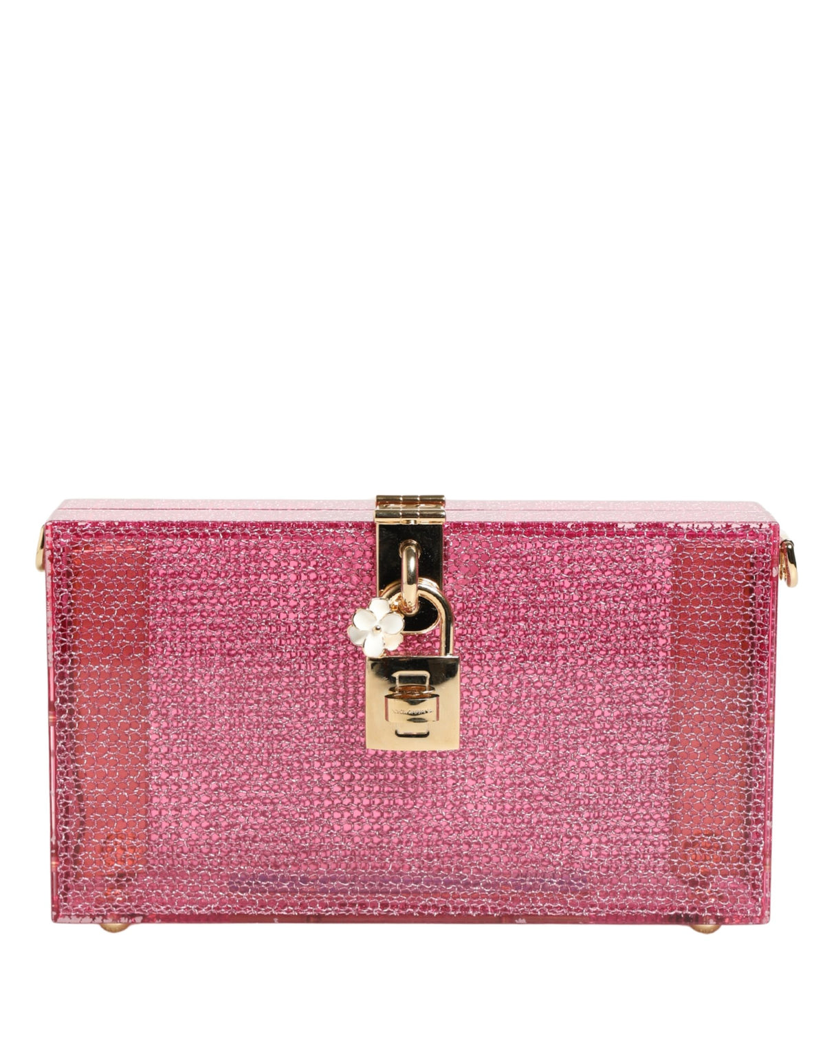 Dolce & Gabbana Pink DOLCE BOX Clutch Crossbody Women Evening Borse Bag