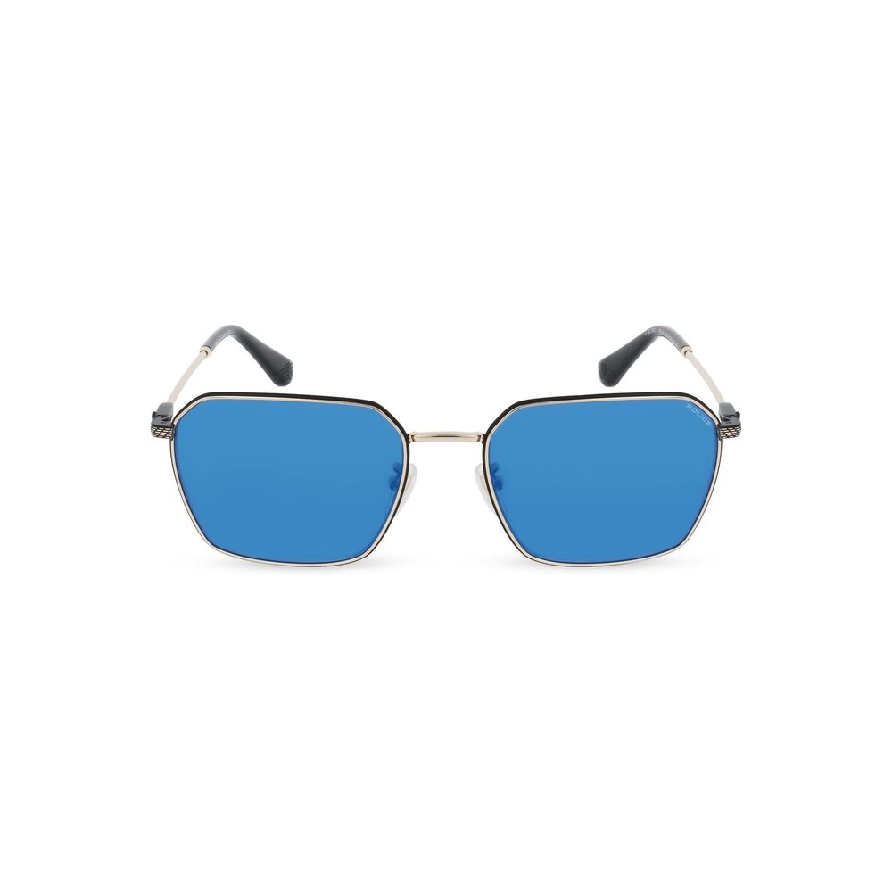 Police Gray Metal Sunglasses