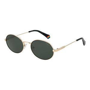 Polaroid Gold Metal Sunglasses