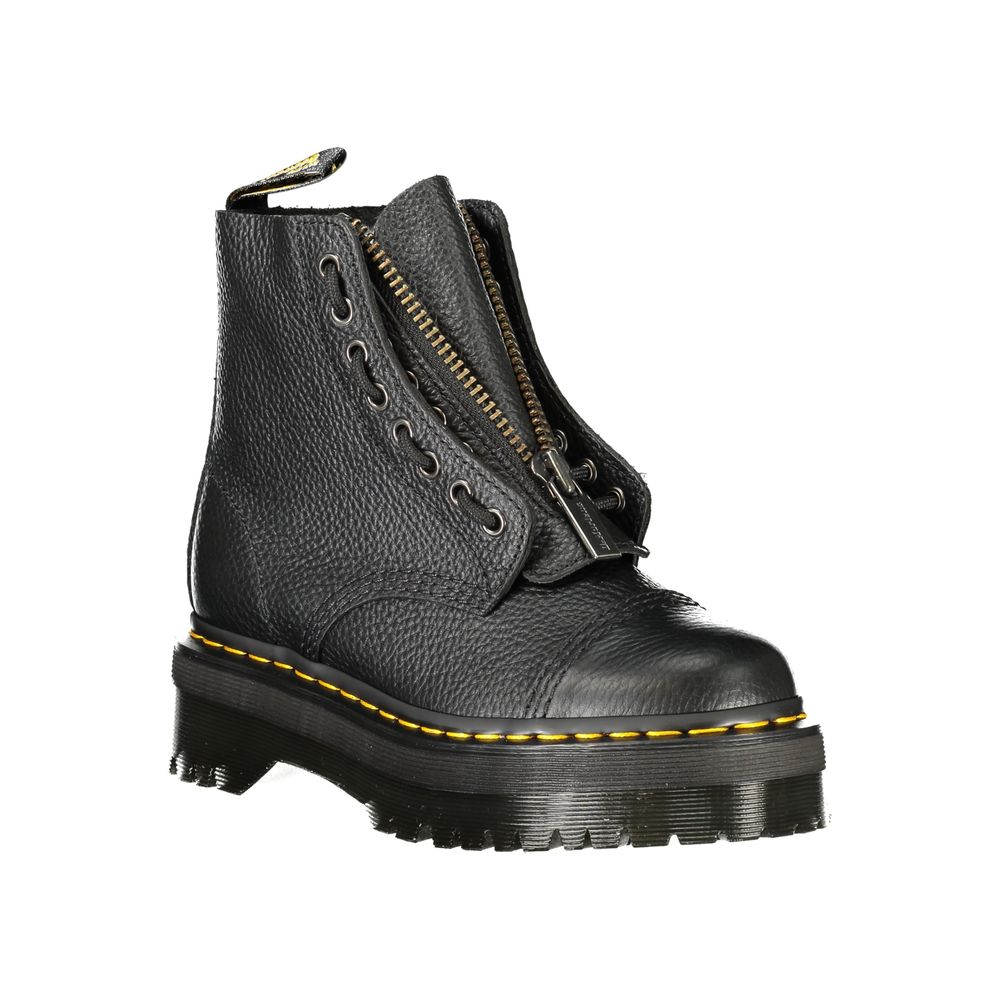 Dr. Martens Black Leather Unisex Ankle Boot