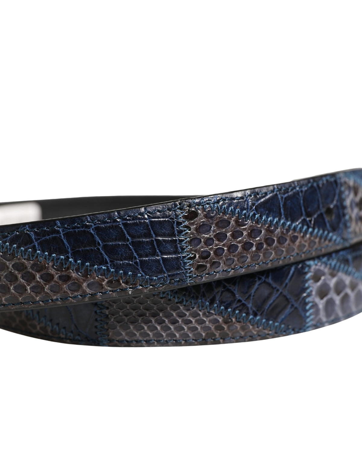 Dolce & Gabbana Men Multicolor Leather Metal Buckle Belt