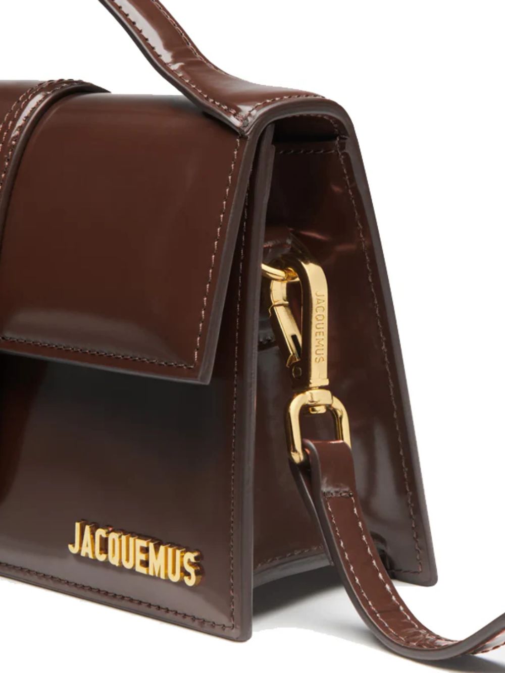 Jacquemus Midnight brown Leather Le Grand Bambino Handbag