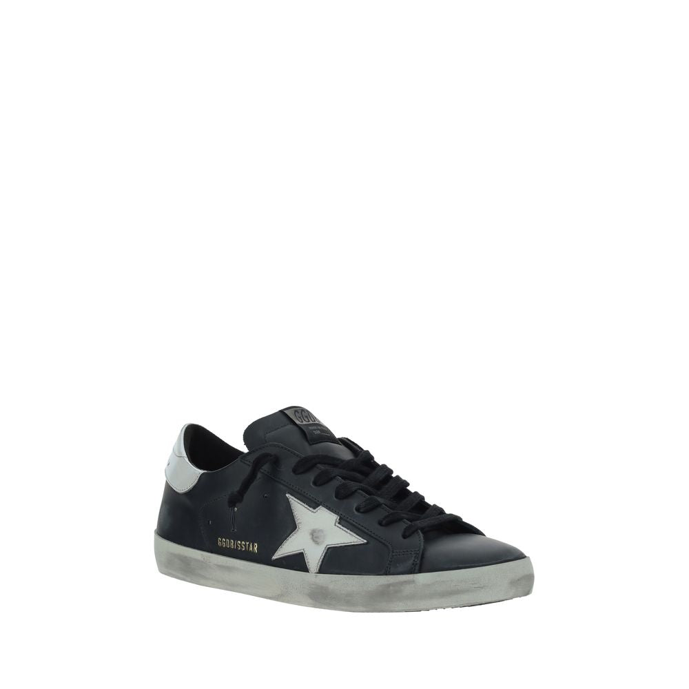 Golden Goose Black Calf Leather Bos Taurus Low Top Sneakers