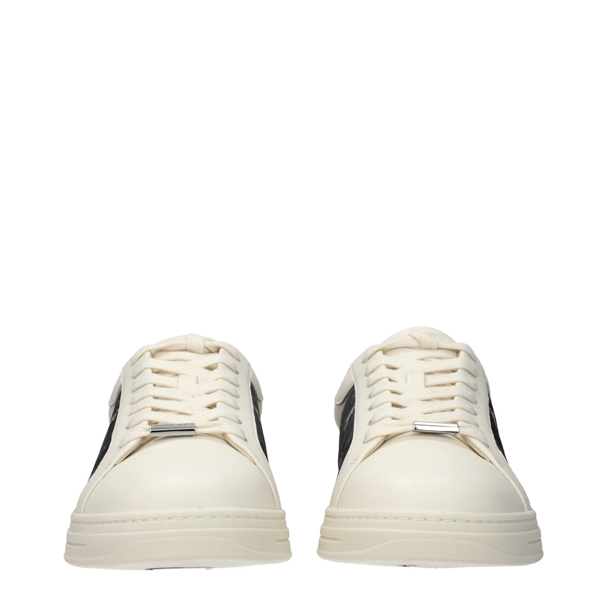 Jimmy Choo Beige Leather Low Top Sneakers