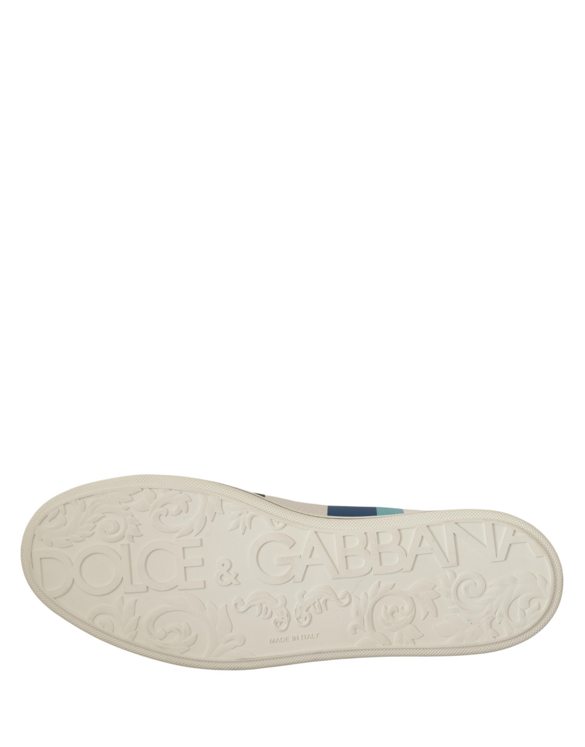 Dolce & Gabbana Multicolor Leather Mid Top Sneakers Shoes